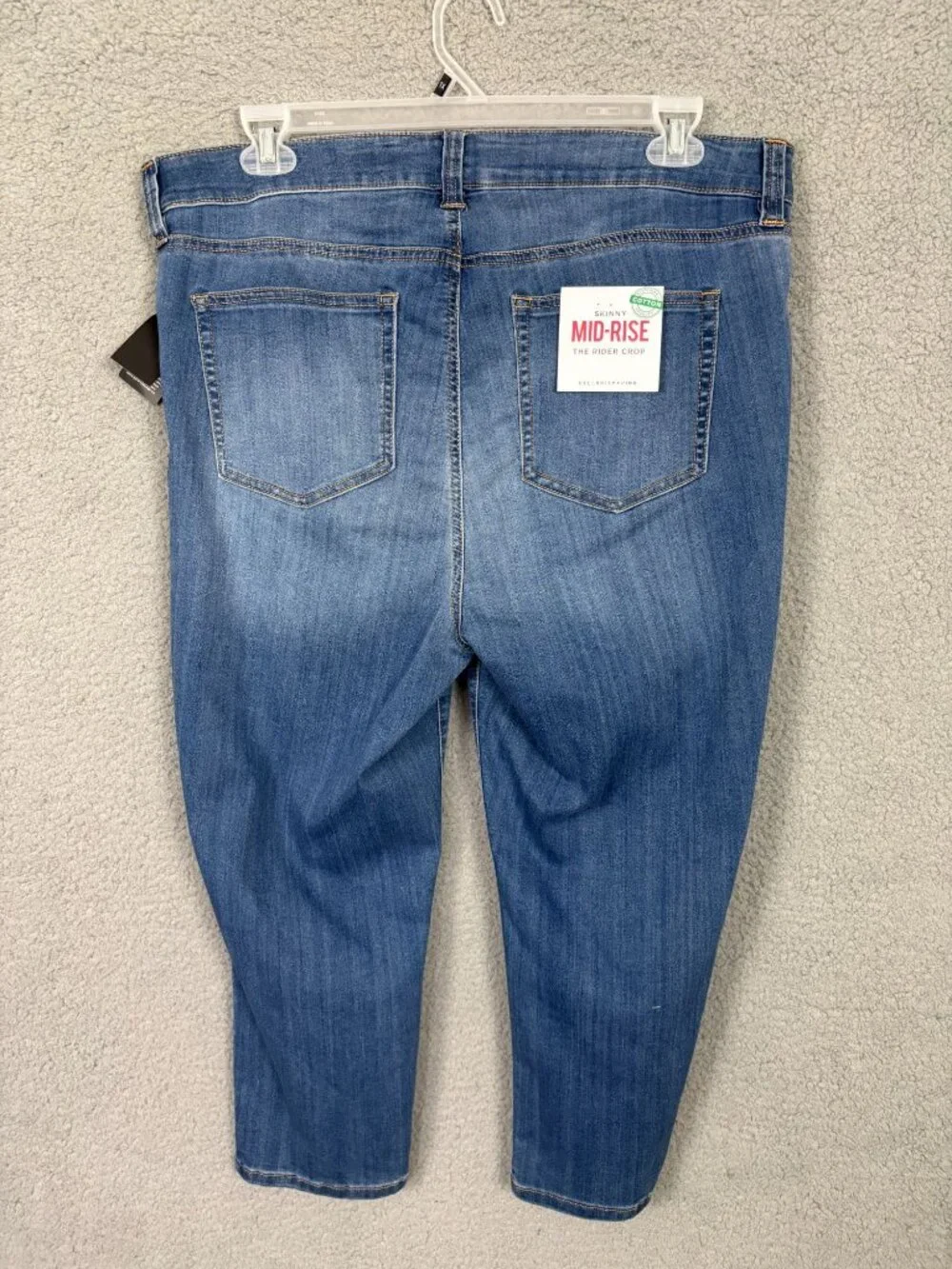 Celebrity Pink The Rider Crop Jeans Plus  Mid-Rise Skinny Pants Blue  18 NWT's - Picture 3 of 7